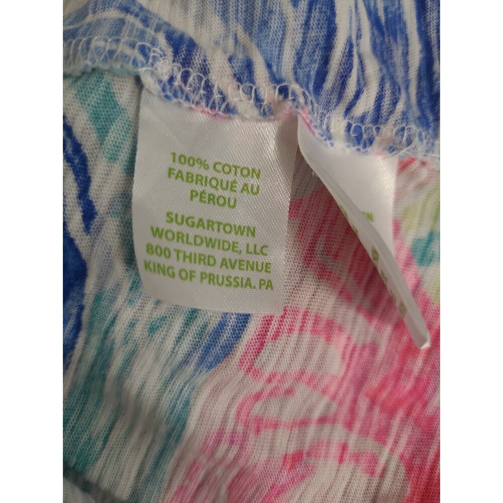 Lilly Pulitzer Raz Berry Rose All Day Pajama Knit Tank Top Size Women's L - Picture 5 of 6